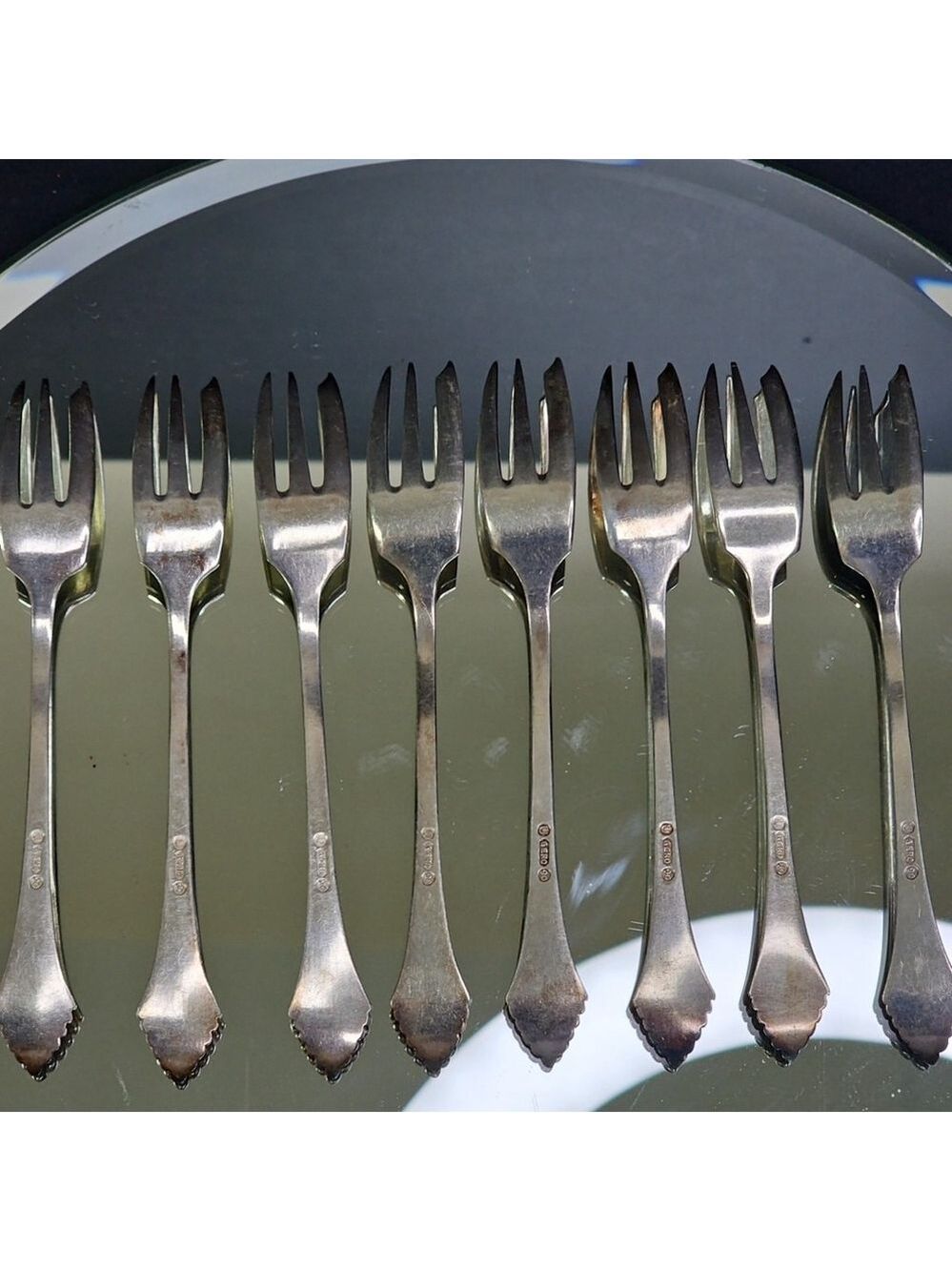 Gero 90 Collectible Forks Set Of 8pcs 5.5inch Netherlands - Picture 13 of 13